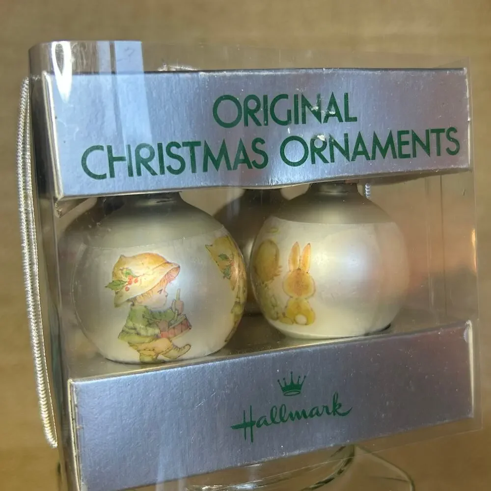 Hallmark Little Miracles Ornaments Ruth Morehead Set in Box Vintage Angels